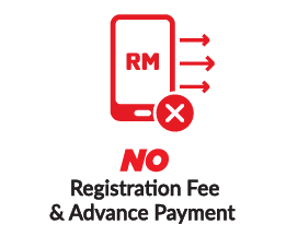 no registration fee & advance payment