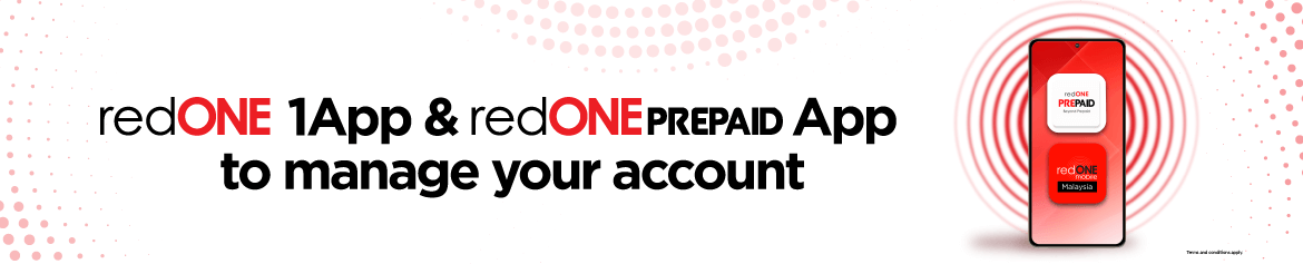 Download redONE App to reload and data top up